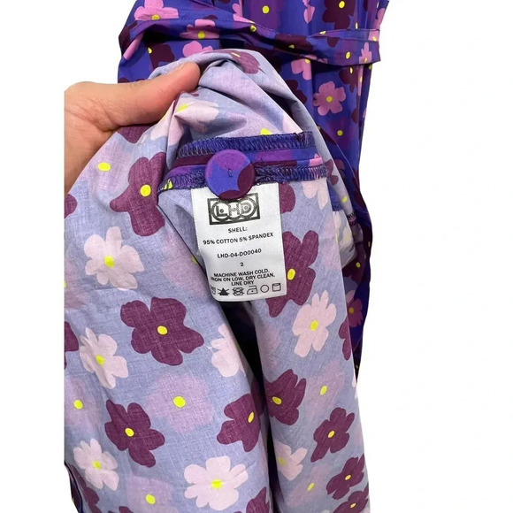 LHD Ramatuelle Midi Purple Floral Dress - Picture 12 of 15